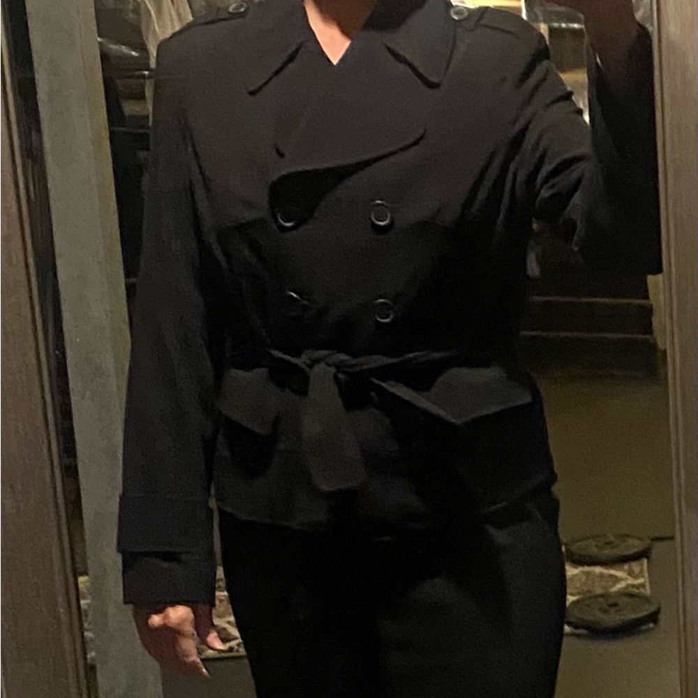 Black Double-Breasted Jacket